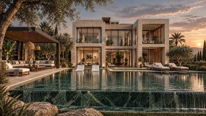 Villa sur Golf — Restructuration, Maâden, Marrakech