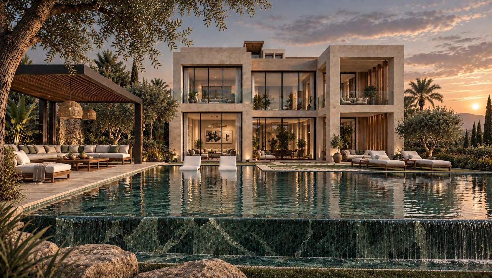 Villa sur Golf — Restructuration, Maâden, Marrakech